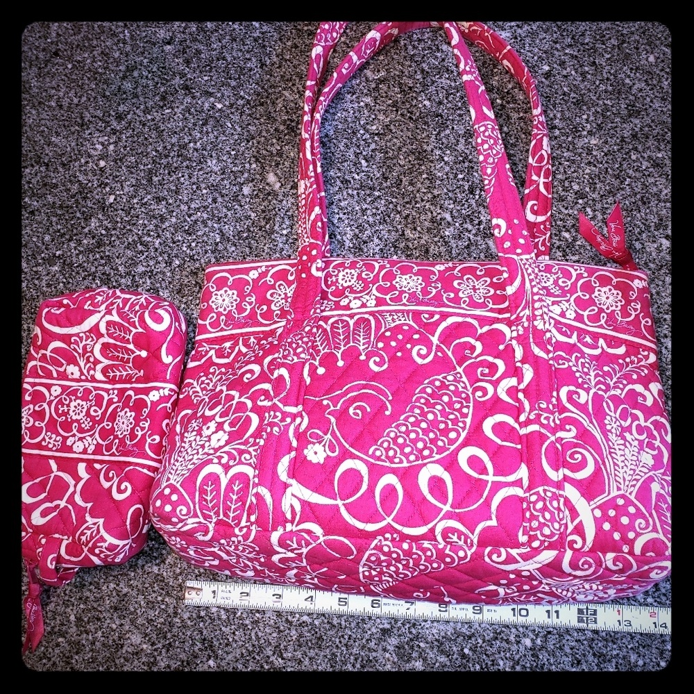 Vera Bradley purse and make up bag